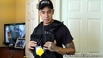 Preview 1 of Man Fucked By Horse - Handcuffed babe fucked by police officer
