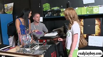 Preview 3 of Women Eatin Phussy - Two matures and cute teen flash boobs