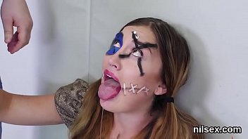 Preview 1 of Chubby Hsiry Strip - Flirty kitten is taken in anal hole asylum for uninhibited treatment