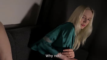 Preview 1 of Ryan Sms - Watching TV Together and Using Her Mouth to Cum