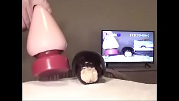 Preview 1 of All Kiara Mima - giant egg-plant rips his ass