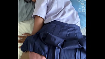 Preview 2 of Most Butiful Teen - French tourist fuck a 18 years old Thai student in uniform