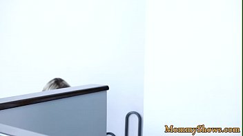 Preview 2 of Crossdresser Cock Cage - Faketit milf seducing pussy of a cute teen