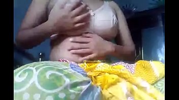 Preview 3 of Socialcam Boy Young - BD Vabi showing &amp_ pressing her boobs-Part01