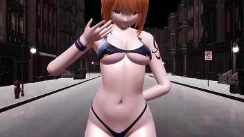 Preview 1 of Trans Napoli - One piece nami dancing and twerking