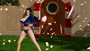 Preview 3 of Qqqq Hot Dating - -MMD One Piece- Nico Robin twerking and dancing