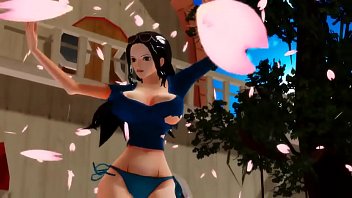 Preview 4 of Qqqq Hot Dating - -MMD One Piece- Nico Robin twerking and dancing