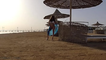 Preview 1 of Ajda Pekkan Pornosu - I go without panties on a public beach