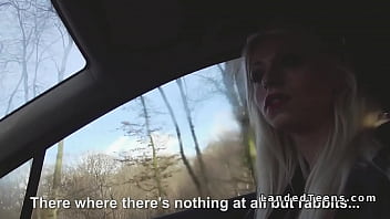 Preview 1 of Zulu Fucked - Busty French teen bangs big dick in car
