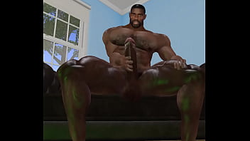 Preview 3 of Haseena Dotkom Sex - huge handsome hunk patrick omameh jerks for his fans