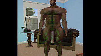Preview 1 of Haseena Dotkom Sex - huge handsome hunk patrick omameh jerks for his fans