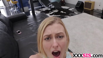 Preview 1 of Geek Jessa Rhodes - Banging his beautiful stepsis Alexa Grace