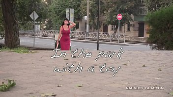 Preview 1 of Teens Amputee - In the public park with a toy