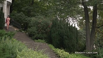 Preview 4 of Teens Amputee - In the public park with a toy