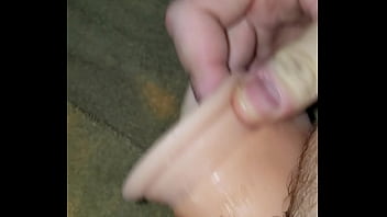 Preview 4 of Milf Oily Big Ass - Self fucking with brand new dildo