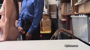 Preview 3 of Dar Mini Etekli Sekreter - Sexy hot pilfer busted n fucked by officer
