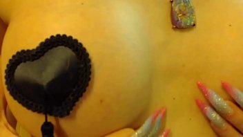Preview 1 of Ai Komozi - Pretty transsex girl play she&#039_s beauty big silicone boobs