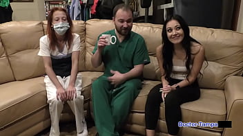 Preview 2 of Underwater Asian - Dr Tampa - Bratty Orphan&#039_s Cheerleading Physical - Blaire Celeste
