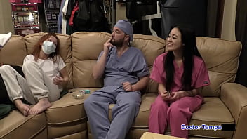 Preview 4 of Underwater Asian - Dr Tampa - Bratty Orphan&#039_s Cheerleading Physical - Blaire Celeste