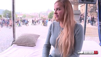 Preview 2 of Worship Mistress Starr - Slender blonde Candy Alexa first time fucking in public