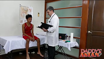 Preview 1 of Rafe Vidose - Doctor measures twink patients ass with his cock