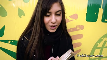 Preview 3 of Forced Eat Shit Mistress - Romanian hottie gets anal in public