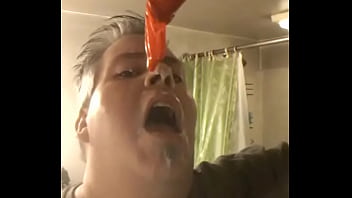 Preview 3 of Spanking Compilation - Str8 guy calling himself a faggot covered in cum