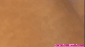 Preview 3 of Actress Forced Rapes Clips - Busty blonde tgirl anal fucked by ebony guy