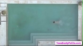Preview 2 of Girl American Xxx - XXX - Poolside Breast Stroke with Annika Eve xxx vid-01