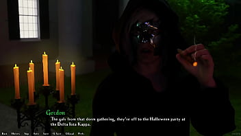 Preview 4 of Jav Rekor - Being A DIK #100 - Fucking My Hot Busty Redhead Girlfriend In The Basement While A Halloween Party Is Happening Upstairs. Sage Screams When She Gets Pounded By My Big White Cock