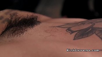 Preview 2 of Priya Anjali Rai Squirt - Alt hairy slave clamped and caned