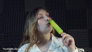 Preview 1 of Anushka Shetty Hd Sex Vedios - Slobbery and Wet Popsicle Sucking ASMR - Mouth Sounds ASMR - Mia ASMR - The ASMR Collection