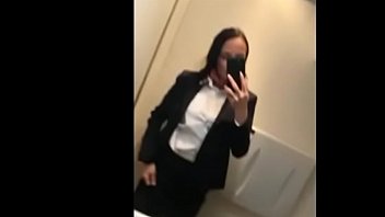 Preview 1 of Moti Women Dudhwali Ki Chudai - Horny Cam Girl live from plane washroom