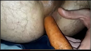 Preview 1 of Hindi13yrash - Muslim straight man fucks his ass with carrot to please his mistress