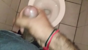 Preview 2 of Cfnm Bound Anal - cum at work toilet