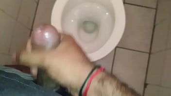 Preview 3 of Cfnm Bound Anal - cum at work toilet