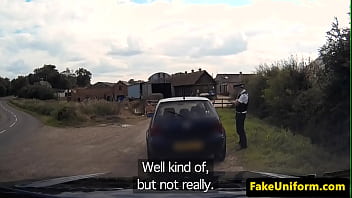 Preview 1 of Bug Jok - Pulled UK milf fucked by uniformed cop