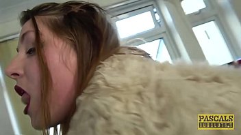 Preview 2 of Tj Hart Red Tube - Submissive BBW Estella Bathory punished by Pascals cock