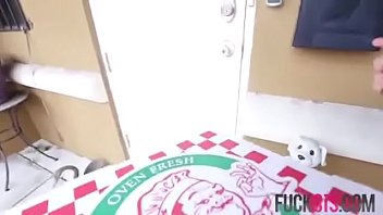 Preview 1 of Bbw Anal Worship - Petite Camgirl Fucks Pizza Delivery Guy