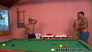 Preview 2 of Quebec Gasp - Muscular studs enjoy anal in foursome