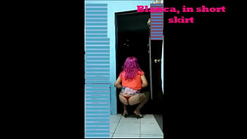 Preview 3 of Fisting Cina - Blanca in short skirt - Blanca en faldita corta