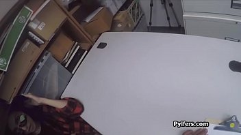 Preview 1 of Indonesia Bokep Agresif - Two security guards having fun with sexy thief