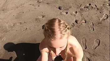 Preview 2 of Fionna And Jimmy Nyxii - Would you say yes to a blowjob on the beach?