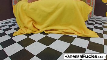 Preview 1 of Sloppy Penis Punishment Spanking - Vanessa Decides To Fuck Her Tight Little Pussy