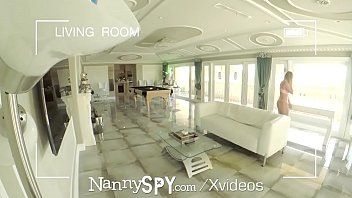 Preview 2 of Flappy Pussy Hole - NannySpy Lying lazy nanny Alexis Adams caught on camera