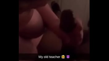 Preview 4 of Son Give Mom Sex Massage - Ft Teacher Strokes Nut From Teen
