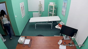 Preview 1 of Cock Arm Wrestling - Doctor bangs slim patient and worships her feet