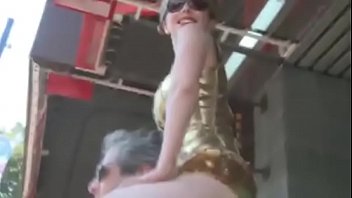 Preview 3 of Xxx Bng Story - Cruel Mistress riding ponyboy in public