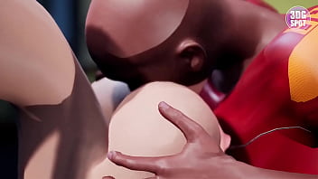 Preview 2 of Dasi Hndi Sax - 3DGSPOT - Big Titties Teen Gets DP By Two Footbal Players In The Locker Room! 3D CARTOON PORN!