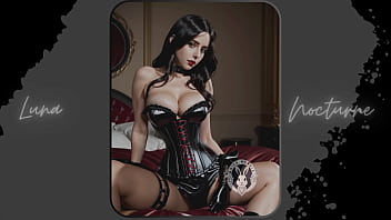 Preview 3 of Boy Women Nude - Introducing Luna Nocturne: Your Gothic Waifu - Part 7 | Powered by Artificial Intelligence | Waifumodels #005